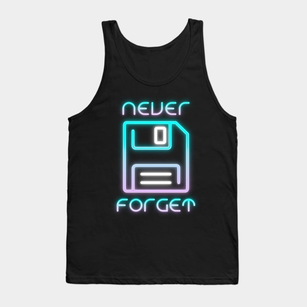 80s Floppy Disk Tank Top by The Design Deck